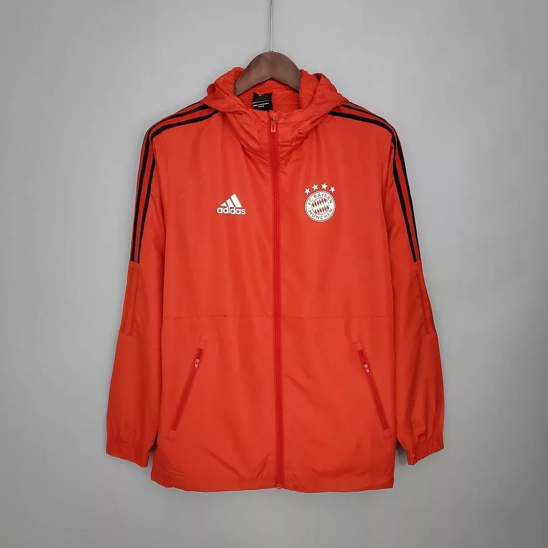 2021-2022 Windbreaker Football Jersey Bayern Munich Red 1:1 Thai Quality