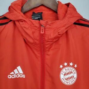 2021 2022 Windbreaker Football Jersey Bayern Munich Red 1:1 Thai Quality