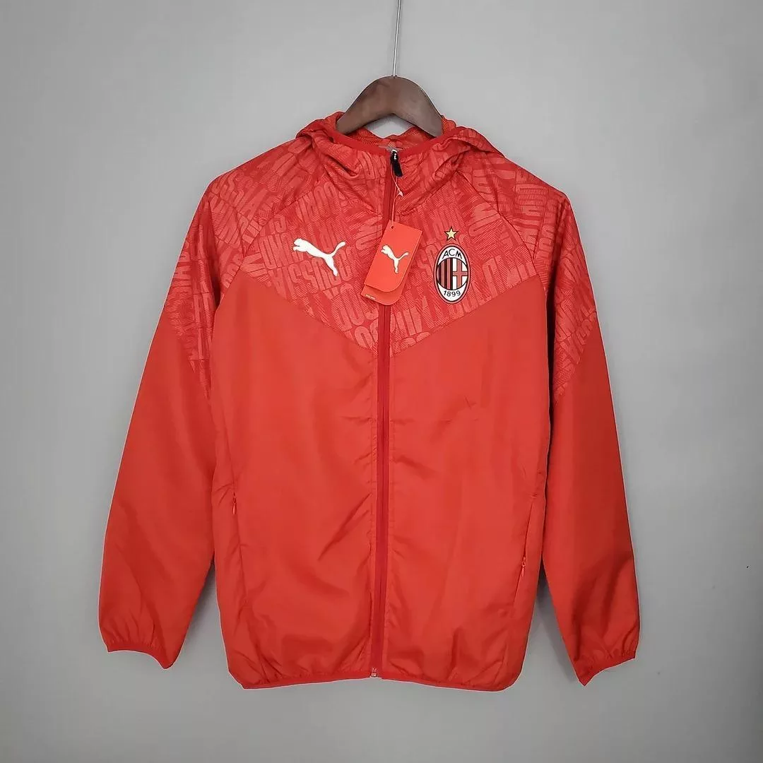 2021-2022 Windbreaker Football Jersey AC Milan Red 1:1 Thai Quality