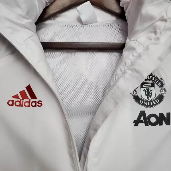 2021 Manchester United Jersey Windbreaker White(Black Red Edge)