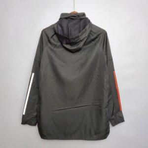 2021 Real Madrid Jersey Windbreaker Black(White Red Edge)