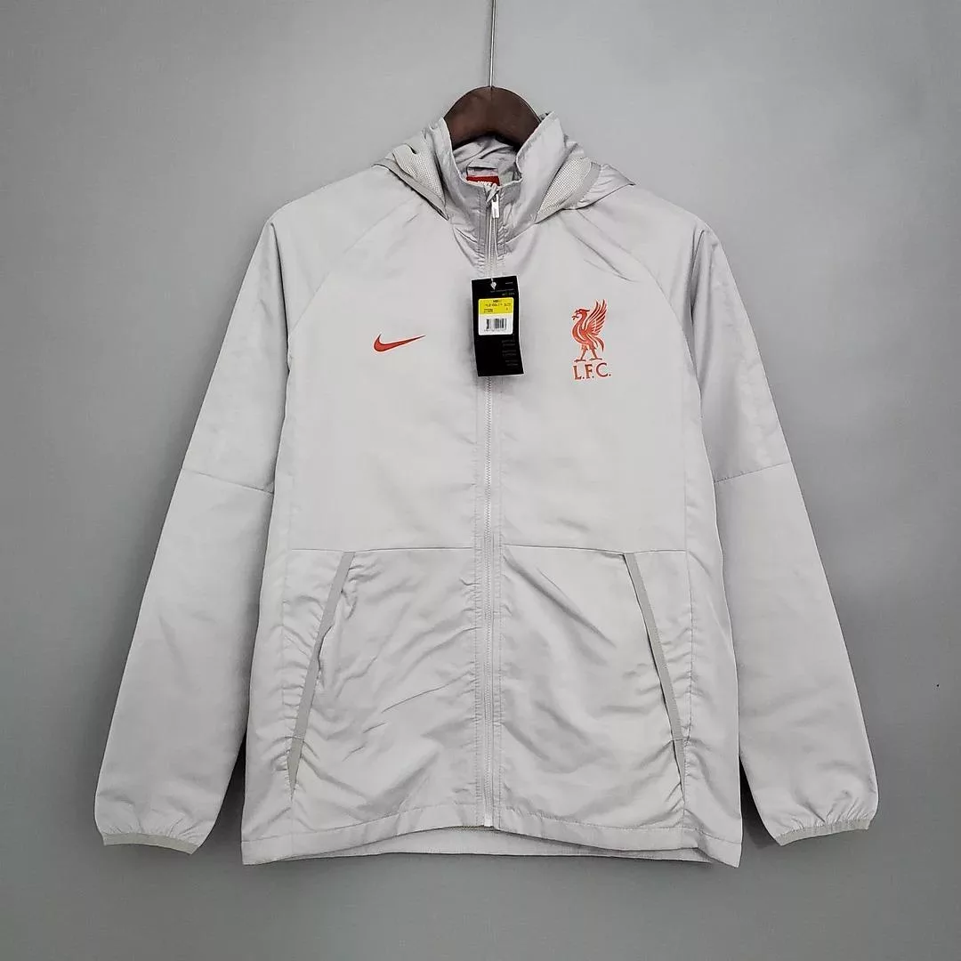 2021 Liverpool Windbreaker Grey Soccer Jersey 1:1 Thai Quality 2021 Liverpool Windbreaker Grey Soccer Jersey 1:1 Thai Quality