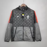 2021-2022 Liverpool Windbreaker Black-Grey Plaid Soccer Jersey 1:1 Thai Quality 2021-2022 Liverpool Windbreaker Black-Grey Plaid Soccer Jersey 1:1 Thai Quality