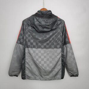 2021 2022 Liverpool Windbreaker Black Grey Plaid Soccer Jersey 1:1 Thai Quality