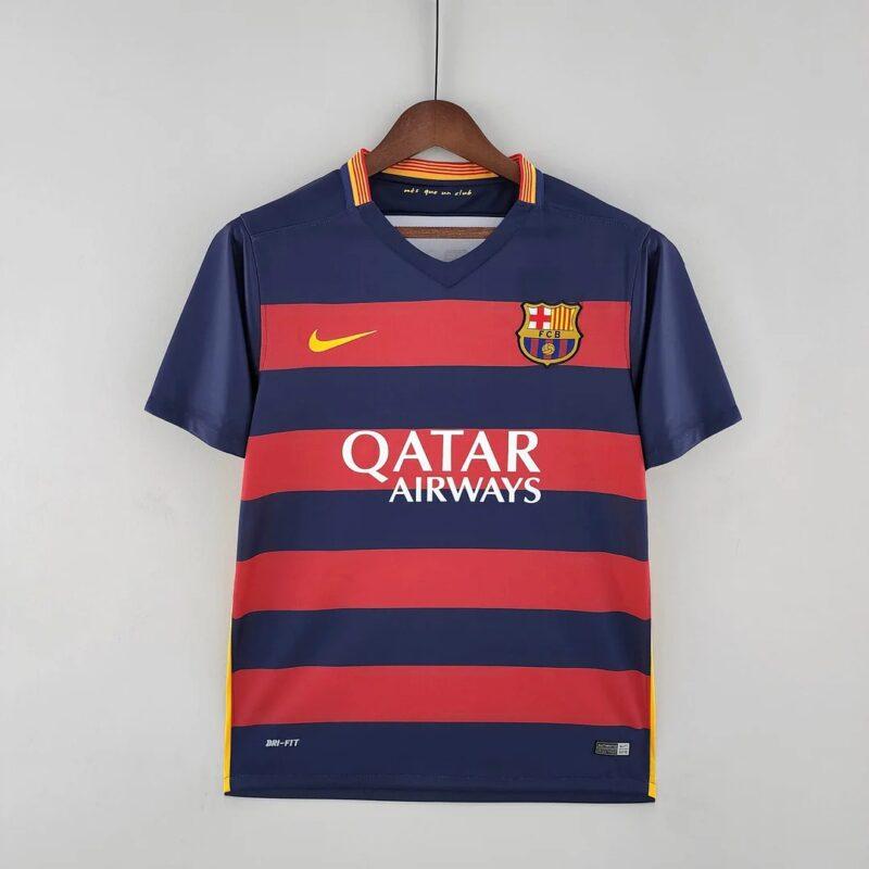 2015-2016 Retro Barcelona Football Shirt Home