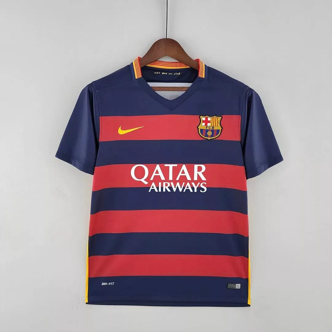 2015-2016 Retro Barcelona Football Shirt Home