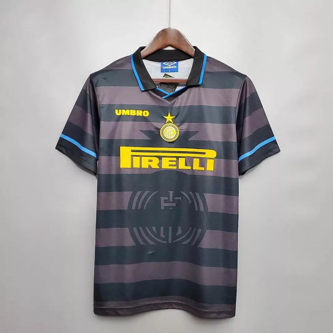 1997-1998 Retro Inter Milan Away Football Jersey