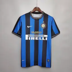 2009-2010 Retro Internazionale Milan Home UEFA Champions League Edition Football Jersey