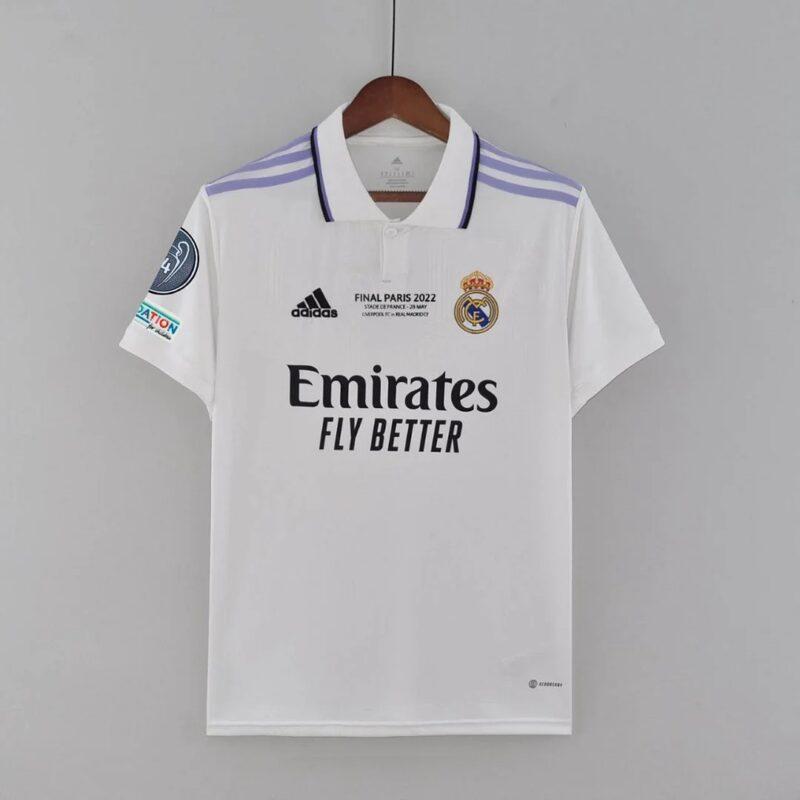 2022 2023 Real Madrid Home 14 Champions Edition Football Shirt