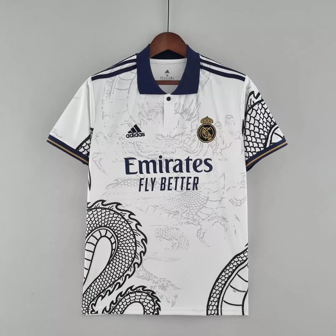 2022-2023 Real Madrid Chinese Dragon Football Shirt White