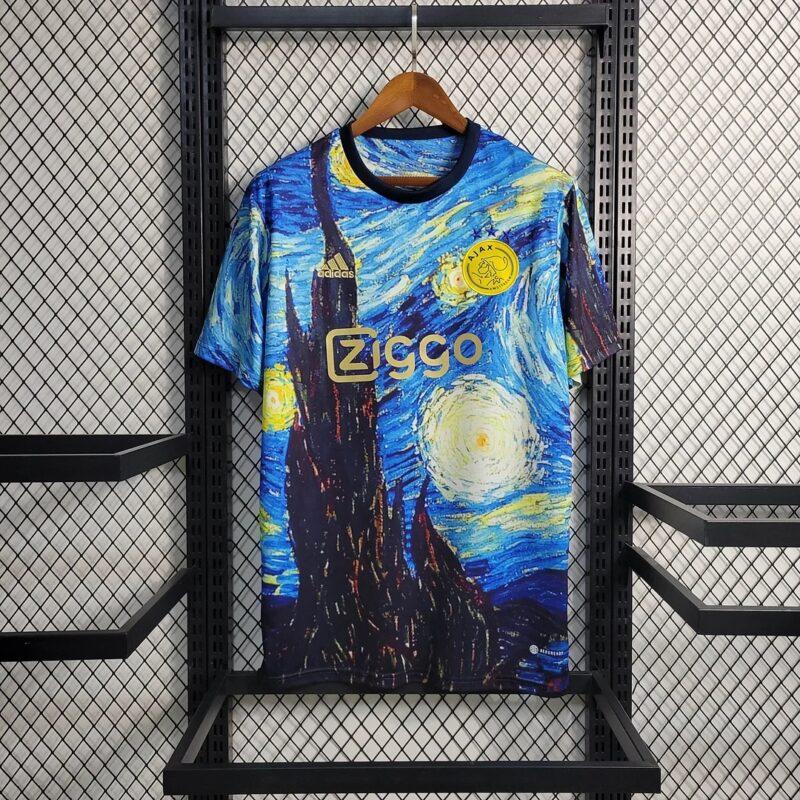 2023 2024 Ajax Concept Version Blue Football Shirt