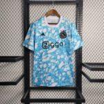 2023-2024 Ajax Training Wear Blue Football Shirt