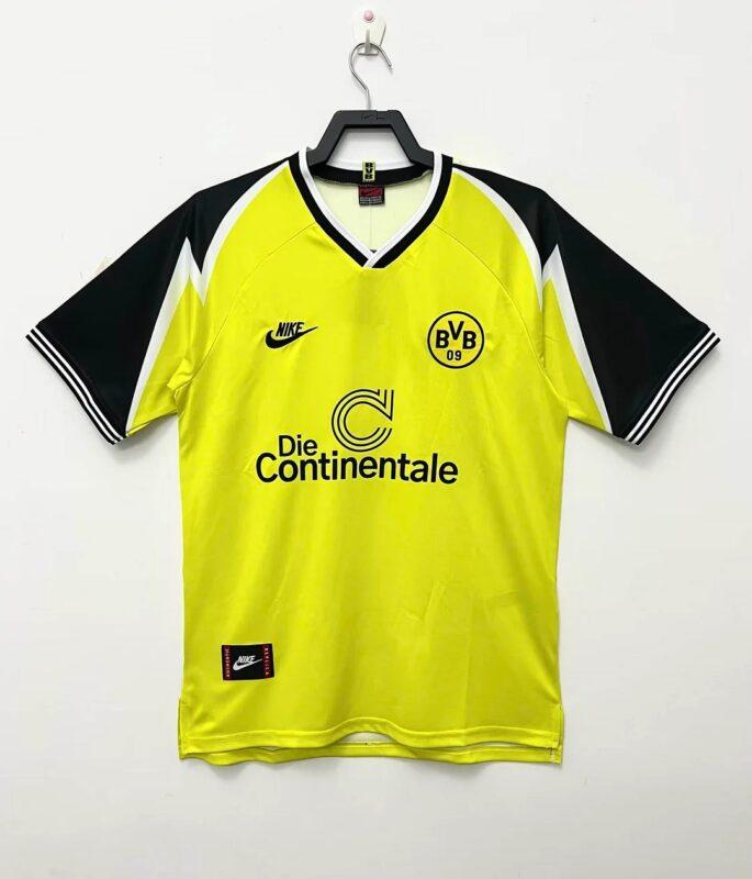 1995 1996 Retro Dortmund Home Football Shirt