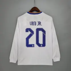 2021-2022 VINI JR.#20 Long Sleeve Real Madrid Home Final Edition Jersey