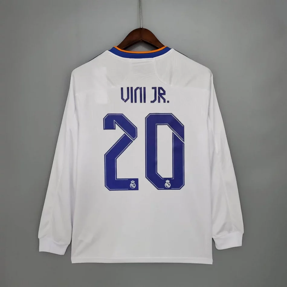 2021-2022 VINI JR.#20 Long Sleeve Real Madrid Home Final Edition Jersey