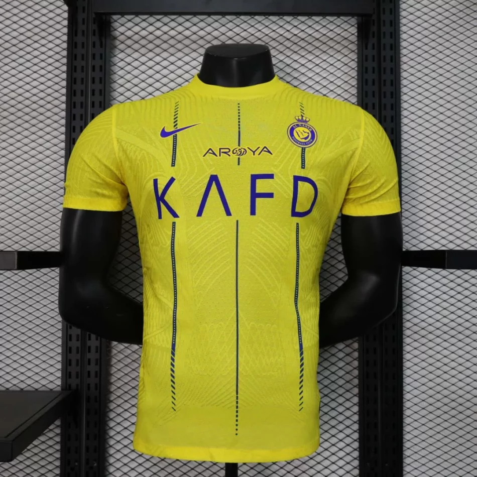 2023-2024 Player Version Al-Nassr Home Football Shirt