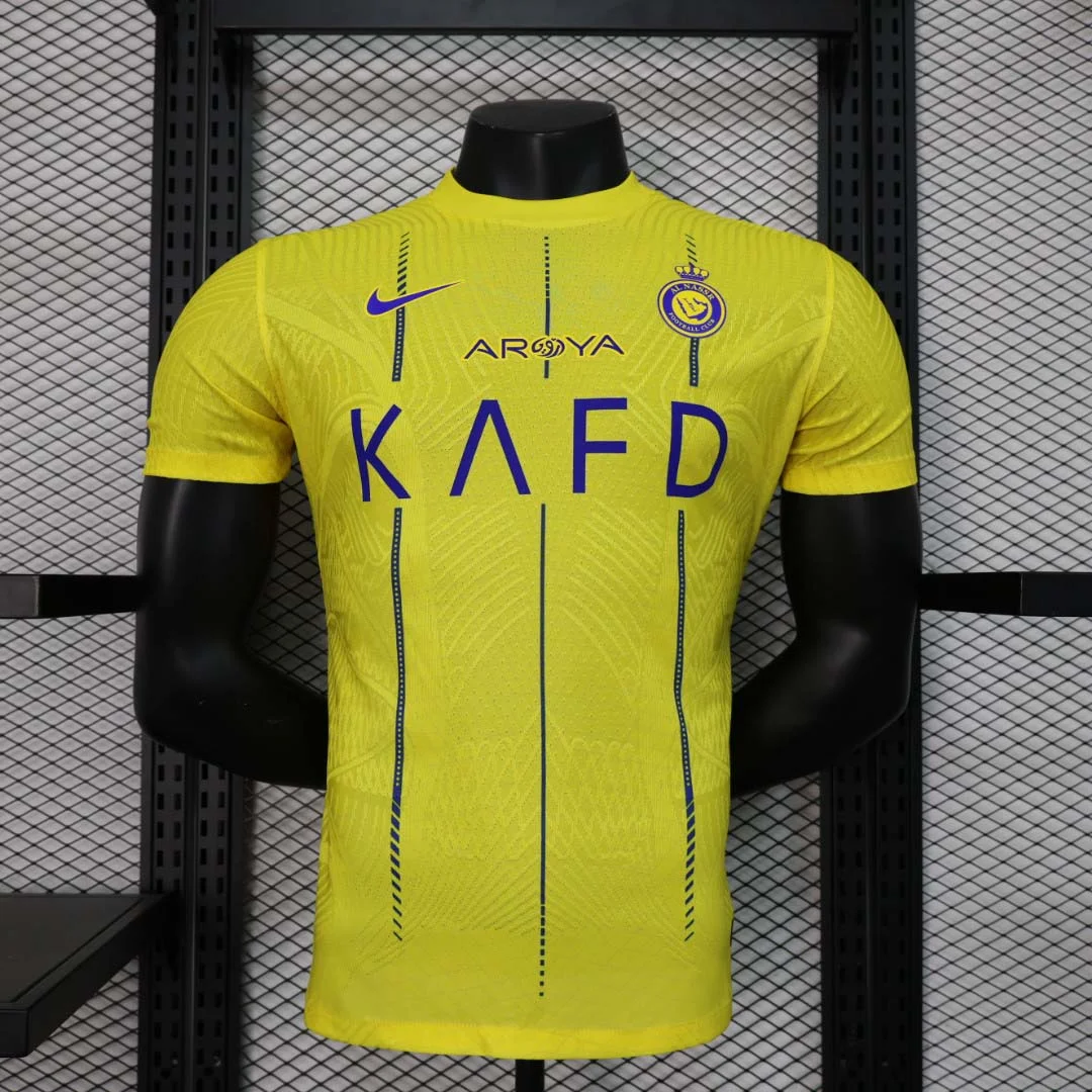 2023-2024 Player Version Al-Nassr Home Football Shirt
