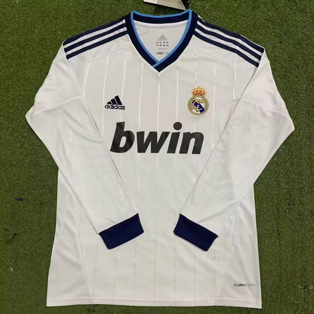 2012-2013 Retro Long Sleeve Real Madrid Home