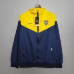 2021 Windbreaker Blue-Yellow Boca Juniors Jersey