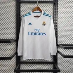 2017-2018 Retro Long Sleeve Real Madrid Home