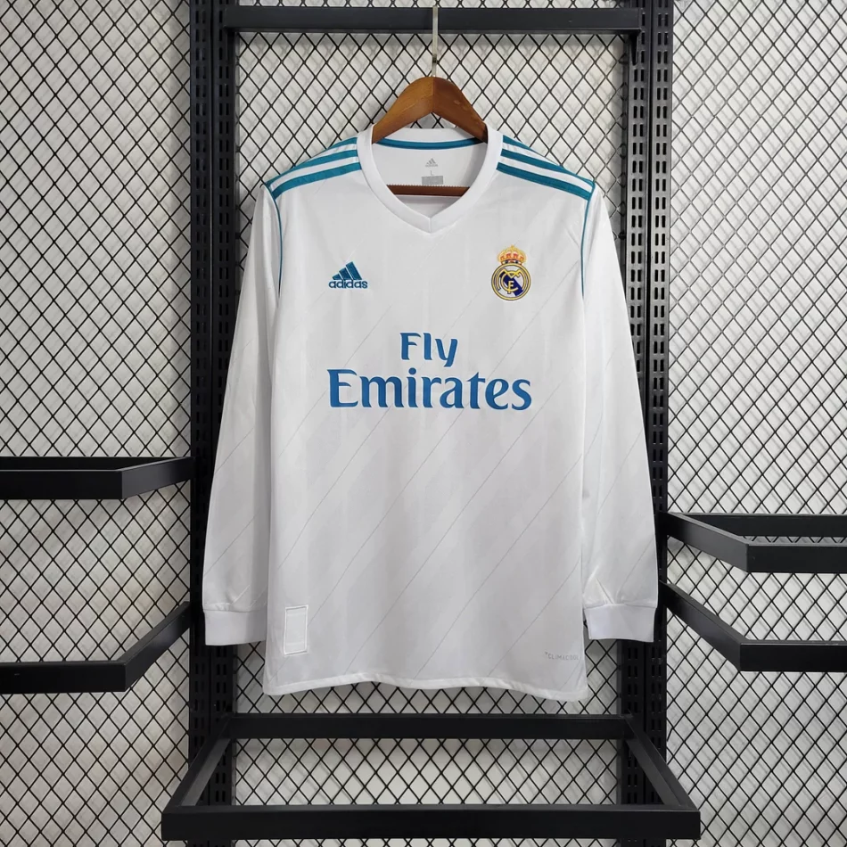 2017-2018 Retro Long Sleeve Real Madrid Home
