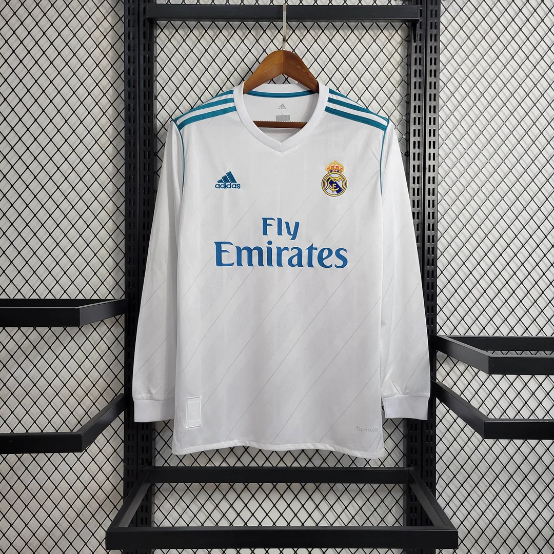 2017-2018 Retro Long Sleeve Real Madrid Home 2017-2018 Retro Long Sleeve Real Madrid Home