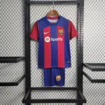 2023-2024 Barcelona Home Football Shirt 1:1 Thai Quality Kids Size