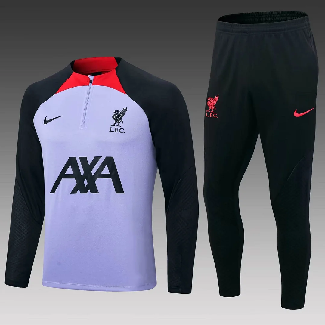 2022-2023 Liverpool Half-Pull Training Suit Purple Jersey 1:1 Thai Quality Set 2022-2023 Liverpool Half-Pull Training Suit Purple Jersey 1:1 Thai Quality Set