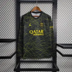2022-2023 Long Sleeve Psg Paris Saint-Germain Fourth Away Football Shirt