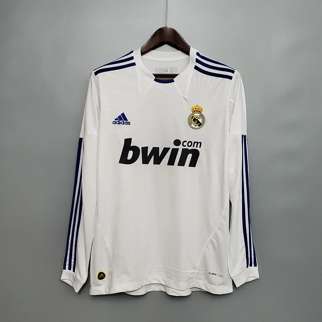 2010-2011 Retro Long Sleeve Real Madrid Home