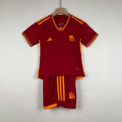 2023-2024 Roma Home Soccer Jersey 1:1 Thai Quality Kids Size
