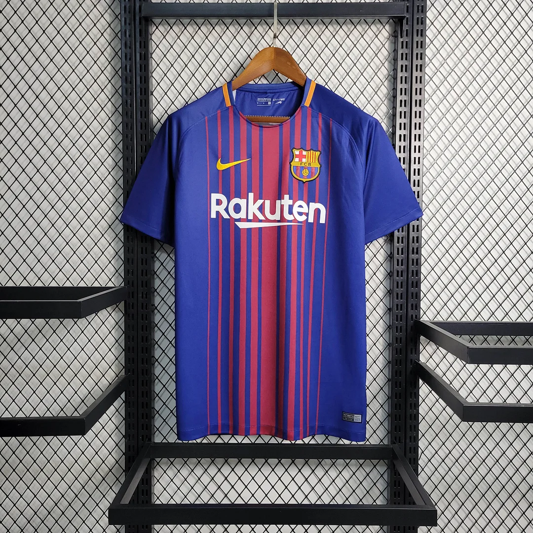 2017-2018 Retro Barcelona Home Football Shirt