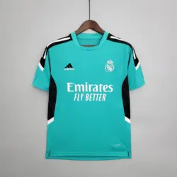 2021-2022 Real Madrid Training Wear Football Shirt Green