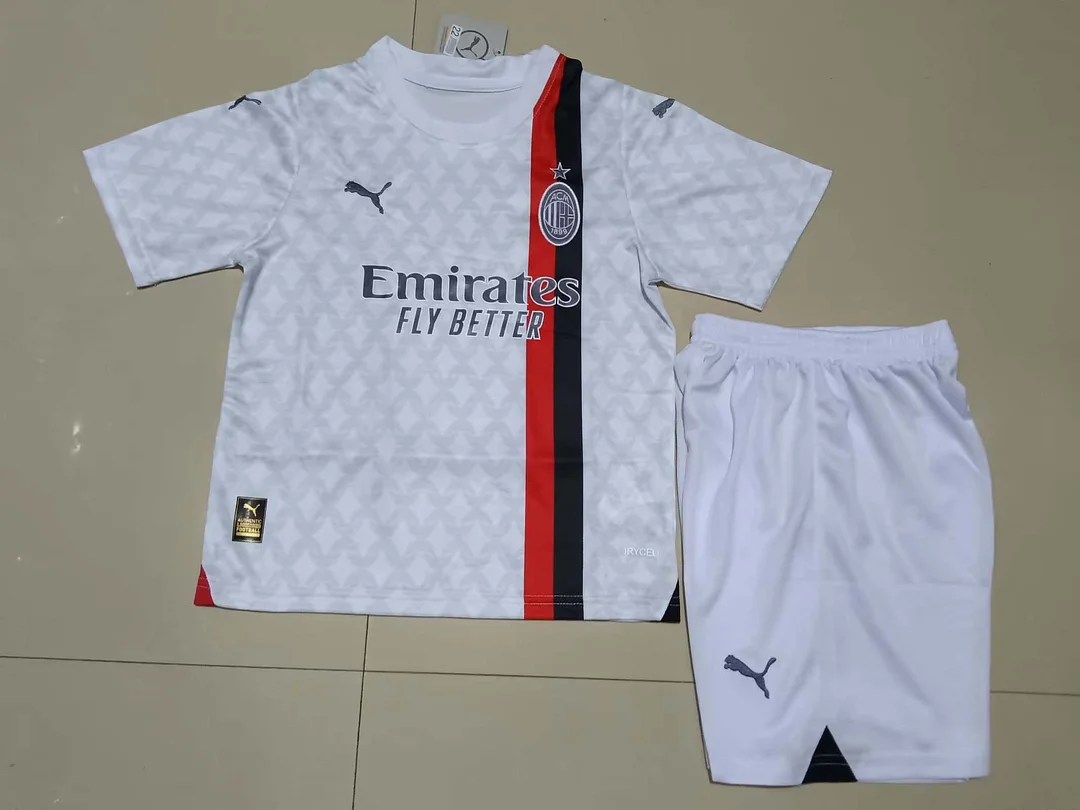 2023-2024 AC Milan Away Soccer Jersey 1:1 Thai Quality Kids Size 2023-2024 AC Milan Away Soccer Jersey 1:1 Thai Quality Kids Size