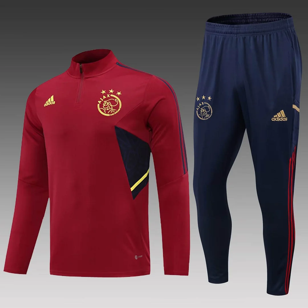 2022-2023 Ajax Half-Pull Training Suit Red Football Shirt 1:1 Thai Quality Set 2022-2023 Ajax Half-Pull Training Suit Red Football Shirt 1:1 Thai Quality Set