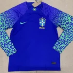 2022 FIFA World Cup Long Sleeve Brazil Away Soccer Jersey