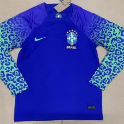 2022 FIFA World Cup Long Sleeve Brazil Away Soccer Jersey
