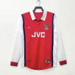 1998-1999 Retro Long Sleeve Arsenal Home Football Shirt