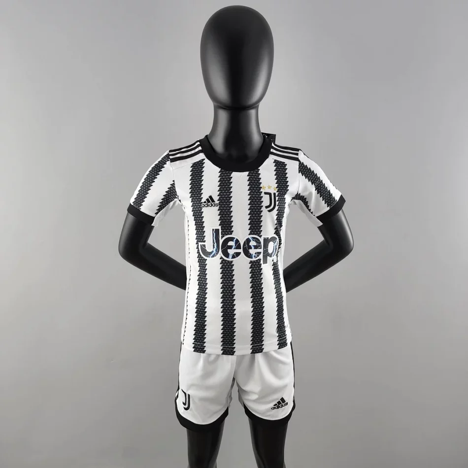 2022 2023 Juventus Home Soccer Jersey 1:1 Thai Quality Kids Size