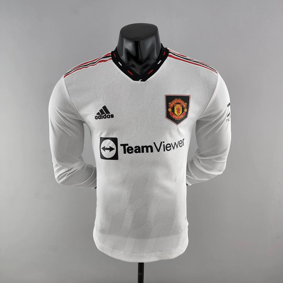 2022-2023 Long Sleeve Player Version Manchester United Away Football Shirt 1:1 Thai Quality 2022-2023 Long Sleeve Player Version Manchester United Away Football Shirt 1:1 Thai Quality