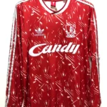 1989-1991 Retro Long Sleeve Liverpool Home Football Shirt