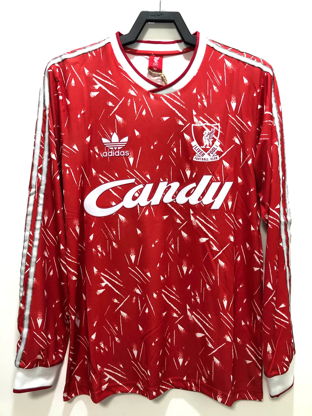 1989-1991 Retro Long Sleeve Liverpool Home Football Shirt 1989-1991 Retro Long Sleeve Liverpool Home Football Shirt