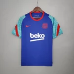 2021-2022 Barcelona Jersey Training Wear Blue And Green