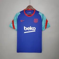 2021-2022 Barcelona Jersey Training Wear Blue And Green