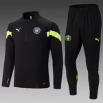 2022-2023 Manchester City Half-Pull Training Suit Black Football Shirt 1:1 Thai Quality Set