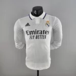 2022-2023 Long Sleeve Player Version Real Madrid Home
