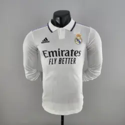 2022-2023 Long Sleeve Player Version Real Madrid Home