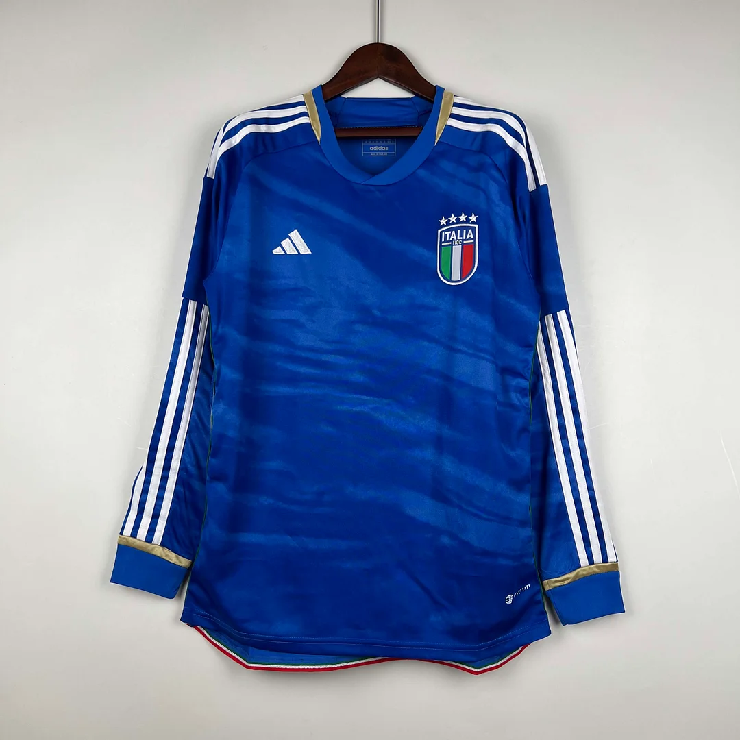 2023 Long Sleeve Italy Home Home Football Shirt 1:1 Thai Quality 2023 Long Sleeve Italy Home Home Football Shirt 1:1 Thai Quality