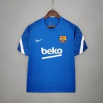 2021-2022 Barcelona Jersey Training Wear Blue
