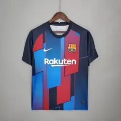 2021-2022 Barcelona Jersey Training Wear Blue Red